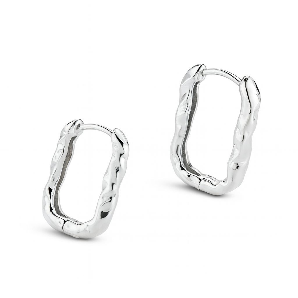 BECHTGOLD ,,Waves of Elegance" S925 Silber Desingner Creolen